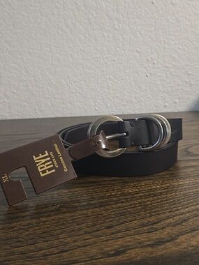 Frye Black Leather Belt